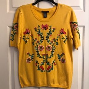 Chelsea and Theodore Embroidered Top